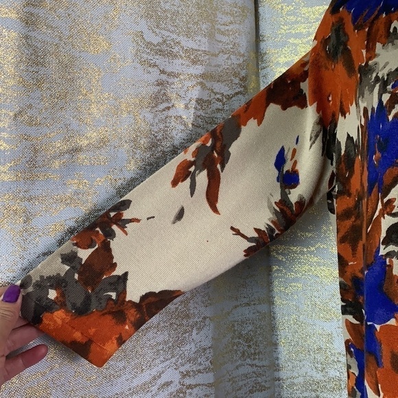 Jones Wear Petite cream floral print sweater size PXL - Picture 5 of 11